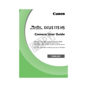 Canon IXUS 115 HS manual cover