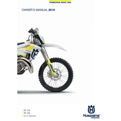 Husqvarna TE 150 2019 Motorcycle manual cover