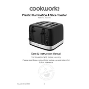 Cookworks 8519933 T3221AE Toaster manual cover