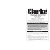 Clarke 7630191 CMC50 Folding Creeper manual cover