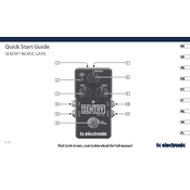 TC Electronic SENTRY NOISE GATE manual cover