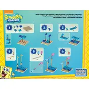 Mega Bloks Mattel SpongeBob Wacky Gym CNF63 Construction Set manual cover