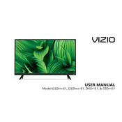 Vizio D32hn-E1 TV manual cover