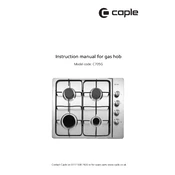 Caple C705G Hob manual cover