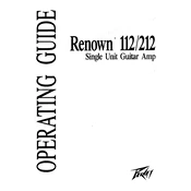 Peavey Renown 212 Amplifier manual cover