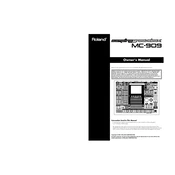 Roland MC-909 manual cover