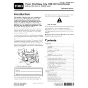 Toro Power Max 1128OXE 38828 Snow Thrower manual cover