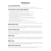 Crosley C06111 Sofa manual cover