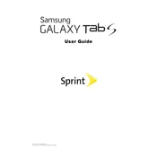 Samsung Galaxy Tab S 10.5 Sprint SM-T807PTSASPR Tablet manual cover