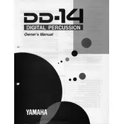 Yamaha DD-14 Percussion manual cover