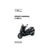 BMW C 400 X 2022 Scooter manual cover