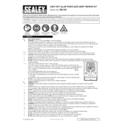 Sealey RE105 Kit manual cover