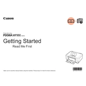 Canon Pixma MP990 Series K10345 manual cover