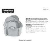 Fisher Price Mattel On-the-Go Baby Dome DRF35 Bassinet manual cover