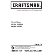 Craftsman CMCBL710 Blower manual cover