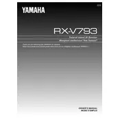 Yamaha RX-V793 Receiver manual cover