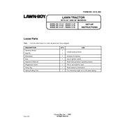 Lawn-Boy 81140-3900001 Tractor manual cover