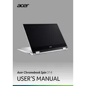 Acer Chromebook 314 CP314-1H-P9G7 Laptop manual cover