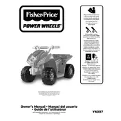 Power Wheels Mattel Lil Quad Minnie Mouse Y4997 Toy manual cover