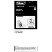 Coleman Exponent Apollo Stove 9760 Series manual cover