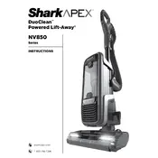 Shark Apex Duoclean NV850 Vacuum manual cover