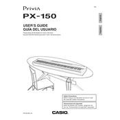 Casio Priva PX150 Keyboard manual cover