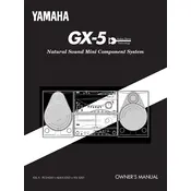 Yamaha GX-5 Mini Component System manual cover