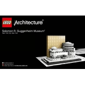 LEGO Solomon R Guggenheim Museum 21004 Construction Set manual cover