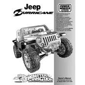 Power Wheels Mattel Monster Traction Jeep Hurricane N2273 Toy manual cover