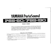 Yamaha PSS-190 Keyboard manual cover