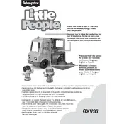 Fisher Price Mattel Little People Food Truck GXV97 Toy manual cover