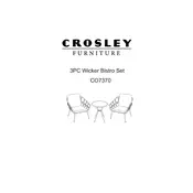 Crosley СO7370 Chair manual cover