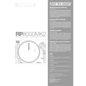 Reloop RP-8000 MK2 Turntable manual cover