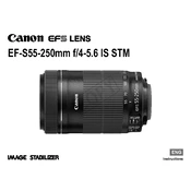 Canon EF-S55-250mm f 4-5.6 IS STM manual cover