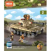 Mega Construx Mattel Army Tank GNY56 Construction Set manual cover