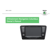 Škoda Octavia Infotainment Navigation Columbus 2013 Car manual cover