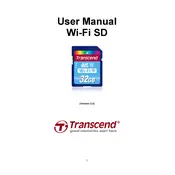 Transcend Wi-Fi SD Memory Card manual cover