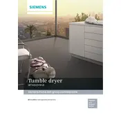 Siemens iQ700 WT48XEH9GB Dryer manual cover