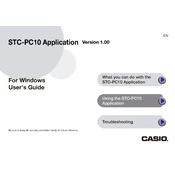 Casio STC-PC10 Application Ver.1.00 Windows Software manual cover