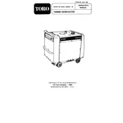 Toro T4000D 62040 Generator manual cover