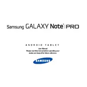 Samsung Galaxy Note Pro 12.2 Wi-Fi SM-P9000ZKFXAR Tablet manual cover