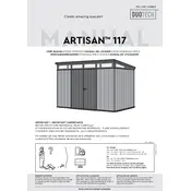 Keter Artisan 117 Shed manual cover