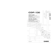 Casio CDP130 Keyboard manual cover