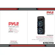 Pyle PPHP2835B Speaker manual cover