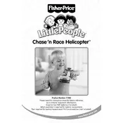 Fisher Price Mattel Little People Helicopter 77980 Toy manual cover