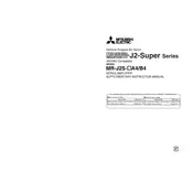 Mitsubishi MR-J2S-A4 Servo Amplifier manual cover