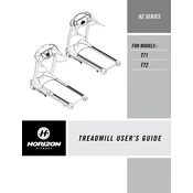 Horizon Fitness T71 2007 Treadmill manual cover