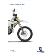 Husqvarna FE 350s 2022 Motorcycle manual cover