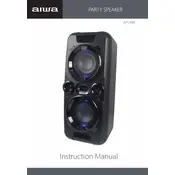 Aiwa APS-686 Speaker manual cover