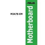 ASUS M3A78-EM Motherboard manual cover